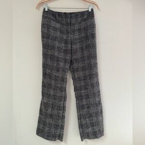 New York &‎ Co 7th Avenue Suiting Collection Plaid Pants - Black/White, Size 4P